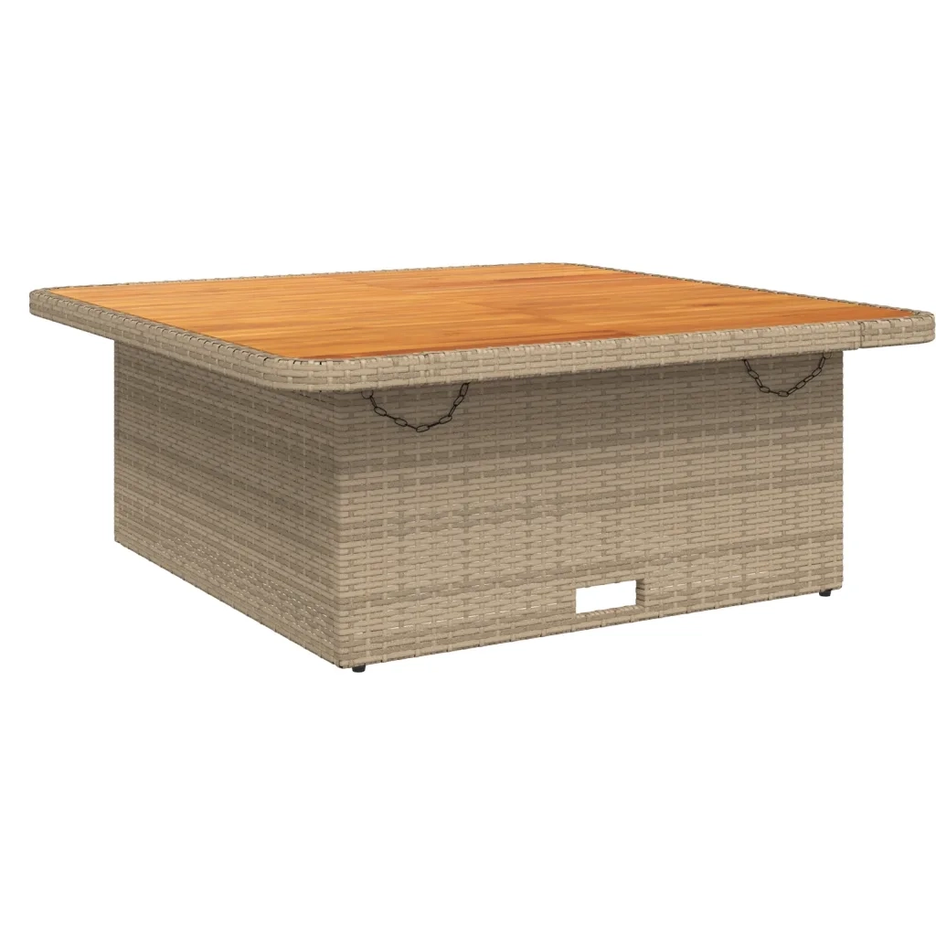 Set Divani da Giardino 5 pz con Cuscini in Polyrattan Beige