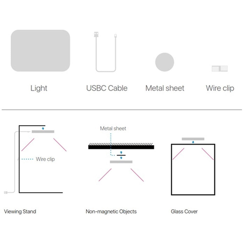 Micmol MAGNETIC LIGHT - LED Smart per Nano Acquari e Terrari