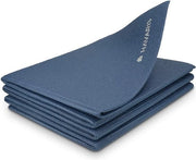 Mat di yoga portatile per viaggio - Mat di ginnastica da 4 mm - Mat anti-slip per yoga, pilates e fitness - Adatto per interni ed esterni