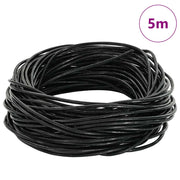 Cordino in Pelle Nero ?2 mm x 5 m Pelle CFW7230920