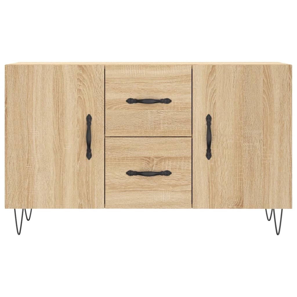 Buffet credenza cassettiera armadio mobile contenitore organizer cucina soggiorno rovere Sonoma 100 x 36 x 60 cm legno ingegnerizzato marrone 02_0031471