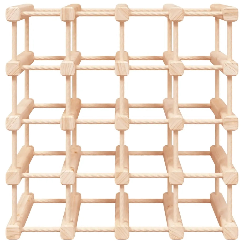 Portabottiglie Vino 20 Bottiglie 46,5x23x46,5 cm Massello Pino 353751