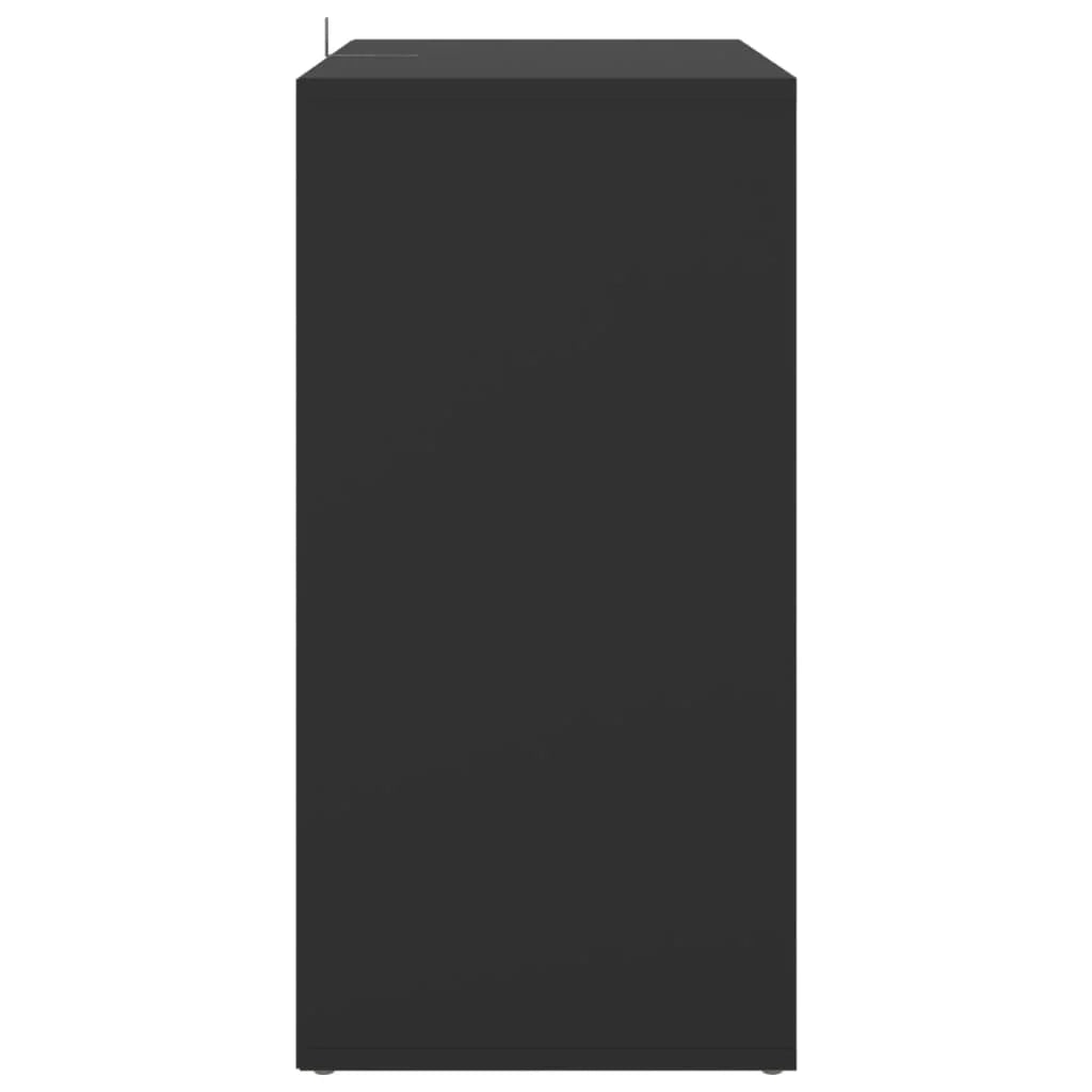 Scarpiera mobile contenitore per scarpe mobile per ingresso/corridoio/soggiorno 60 x 35 x 70 cm legno ingegnerizzato nero 02_0022001