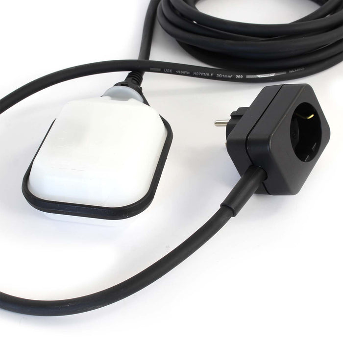 Interruttore a galleggiante antitrabocco per laghetti con cavo da 5m