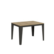 Tavolo allungabile 120/224x90 cm Flame Evolution colore quercia natura telaio e gambe antracite