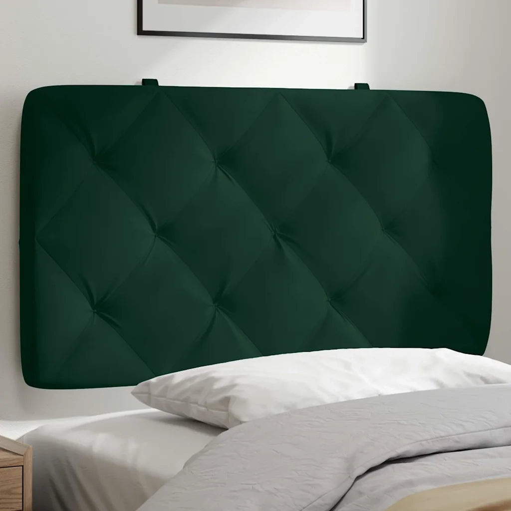 Cuscino Testiera Verde Scuro 90 cm in Velluto 374711