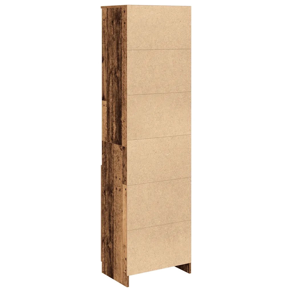 Credenza Legno Antico 50x35x180 cm in Legno Multistrato 3328469