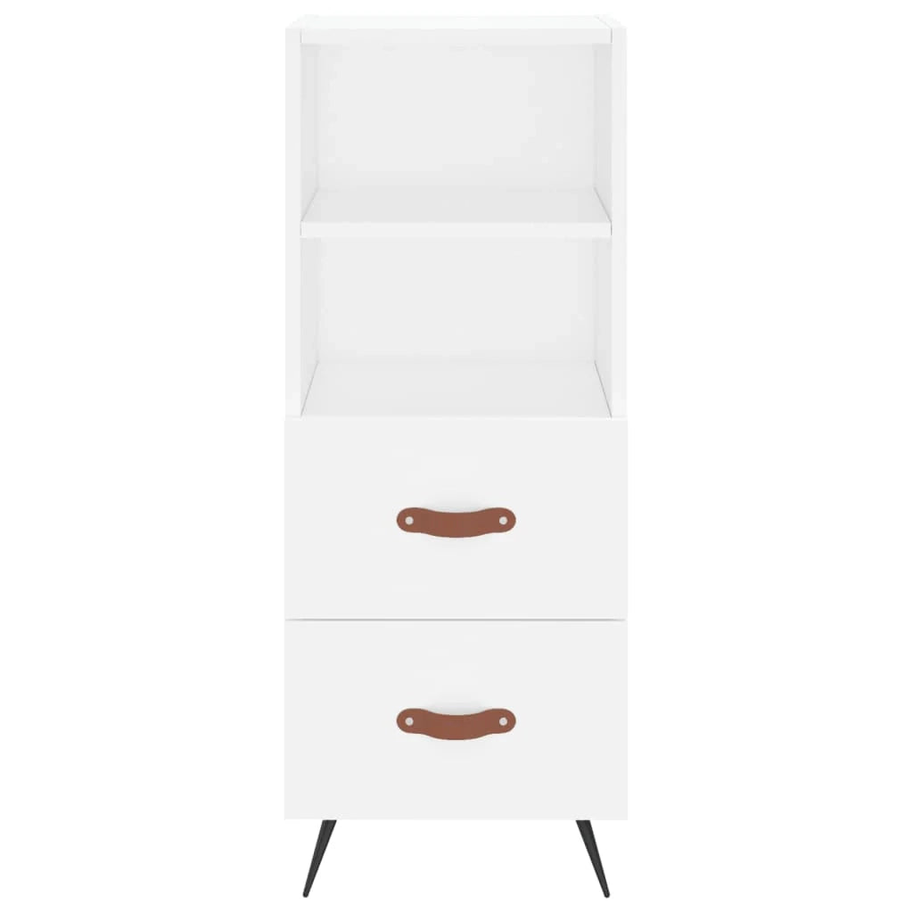 Buffet credenza cassettiera mobiletto mobile contenitore organizer per cucina soggiorno salotto 34,5 x 34 x 90 cm legno ingegnerizzato bianco 02_0030271