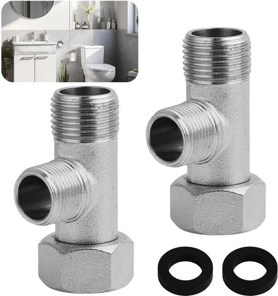 Set di valvole a 2 vie - 3 vie - Sistema di distribuzione dell'acqua - Alta qualità coperchio - Disegno rotante di 180° - Corrosione resistente - Valvola a 3 vie