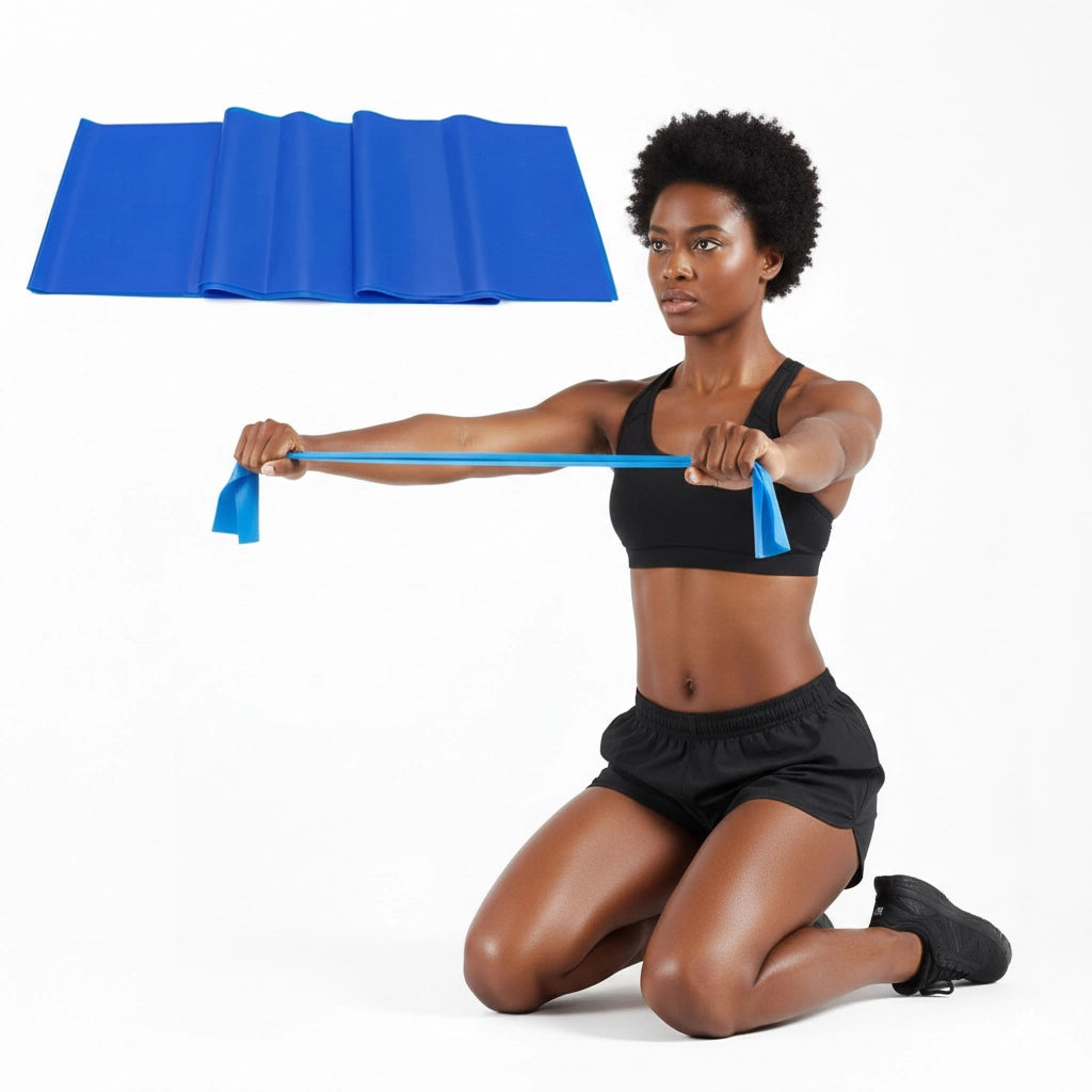 Banda Elastica di Resistenza per Fitness Yoga Pilates Blu