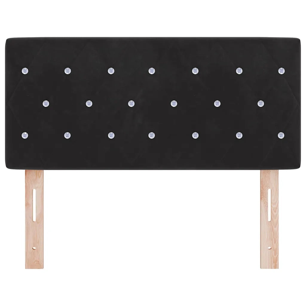 Testiera LED con luci a strisce a LED-Testata con LED Nero 100 cm Poliestere 320155