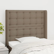 Testiera ad Orecchio Tortora 103x16x118/128 cm in Tessuto 3120008