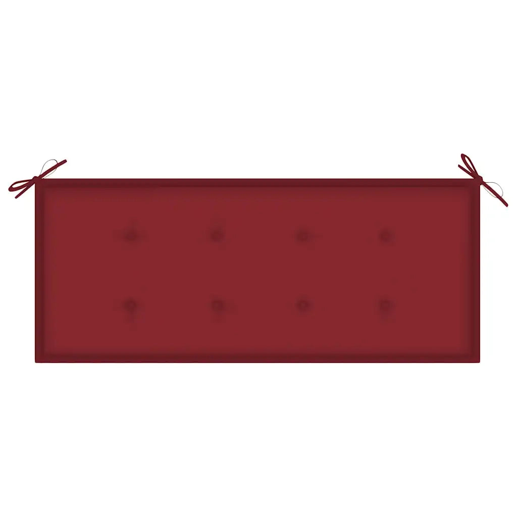 Panca da Giardino Pieghevole con Cuscino 118 cm in BambÃ¹