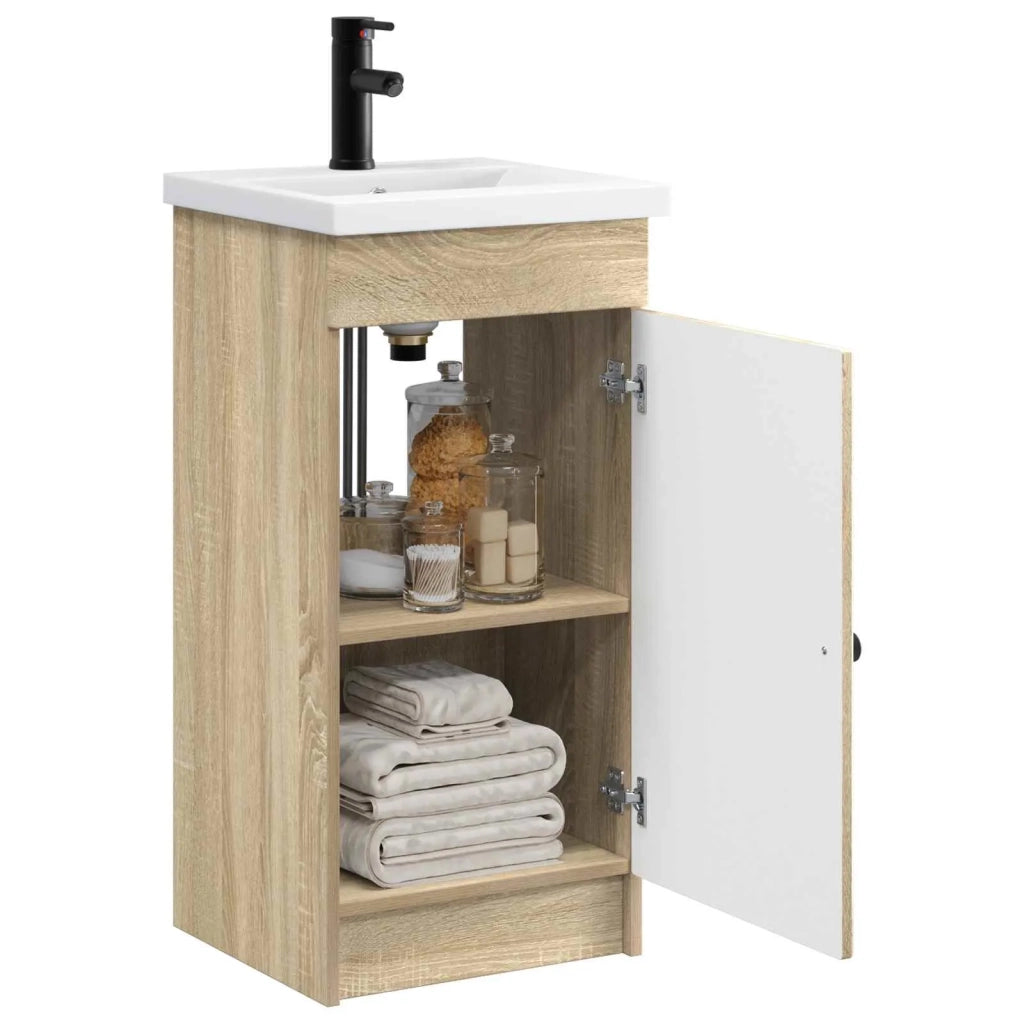 Mobile da bagno con lavabo Rovere Sonoma 42 x 40 x 84,5 cm