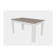TAVOLO ALLUNGABILE CM 80X110/150XH.75 CEM./BIANCO- 1,0 pz