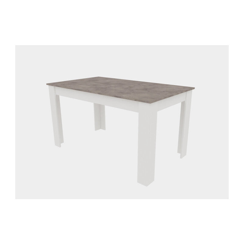 TAVOLO ALLUNGABILE CM 80X110/150XH.75 CEM./BIANCO- 1,0 pz