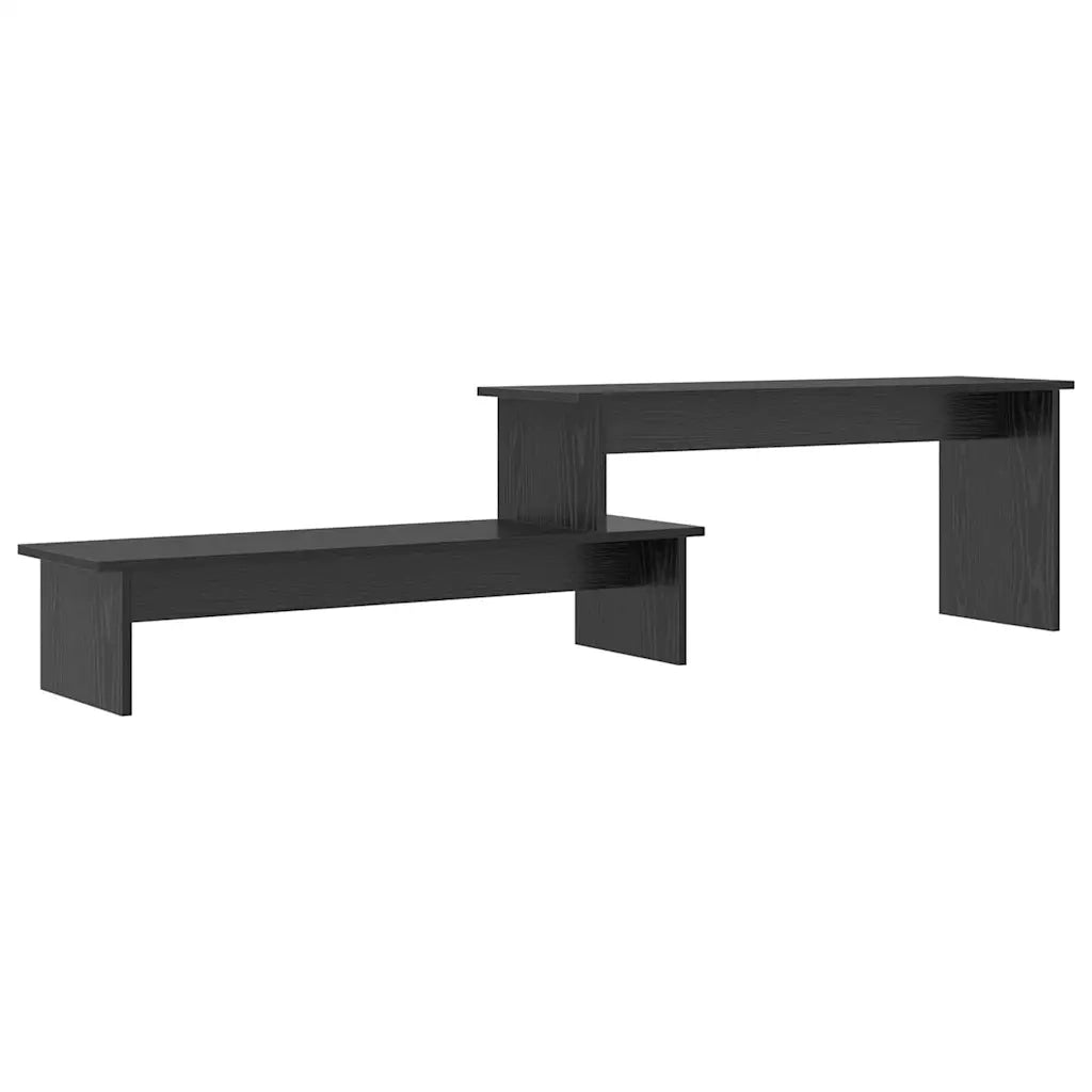 vidaXL Mobile TV Rovere nero 180 x 30 x 43 cm Legno multistrato