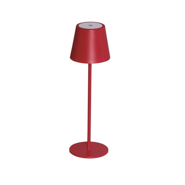 Lampada da tavolo LED wireless INITA rossa Kanlux 36322