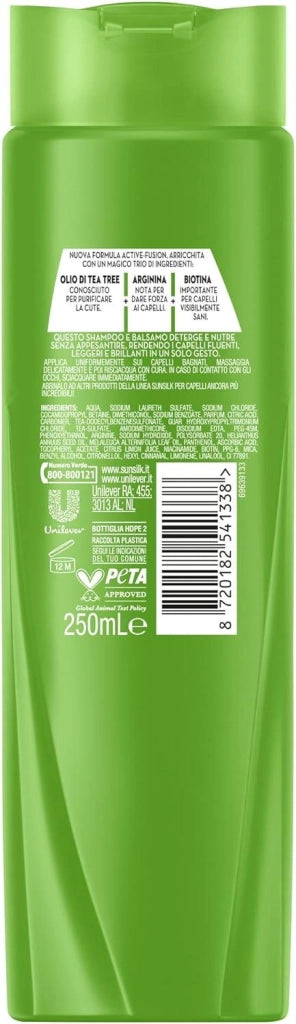 SUNSILK SHAMPOO 250 ML 2IN1 SCIOLTI E FLUENTI CON BIOTINA