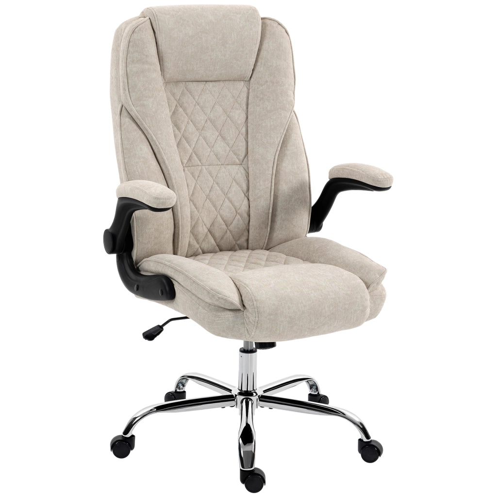 Sedia da ufficio ergonomica ¨C Xylo ¨C altezza regolabile, braccioli ribaltabili, beige