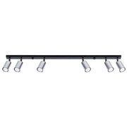 Lampada tubolare LED WINX Bittersweet Shimmer a 6 luci GU10, nera cromata