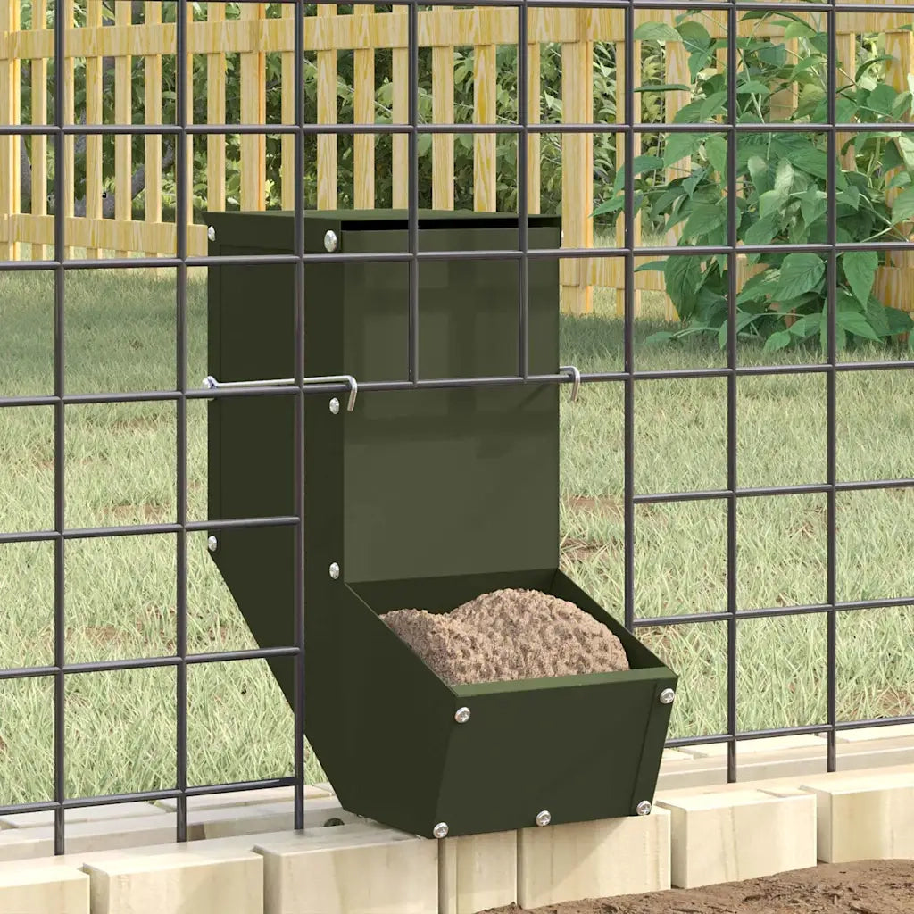 Mangiatore per conigli Verde oliva 12,5 x 26 x 28,5 cm CFW3777886