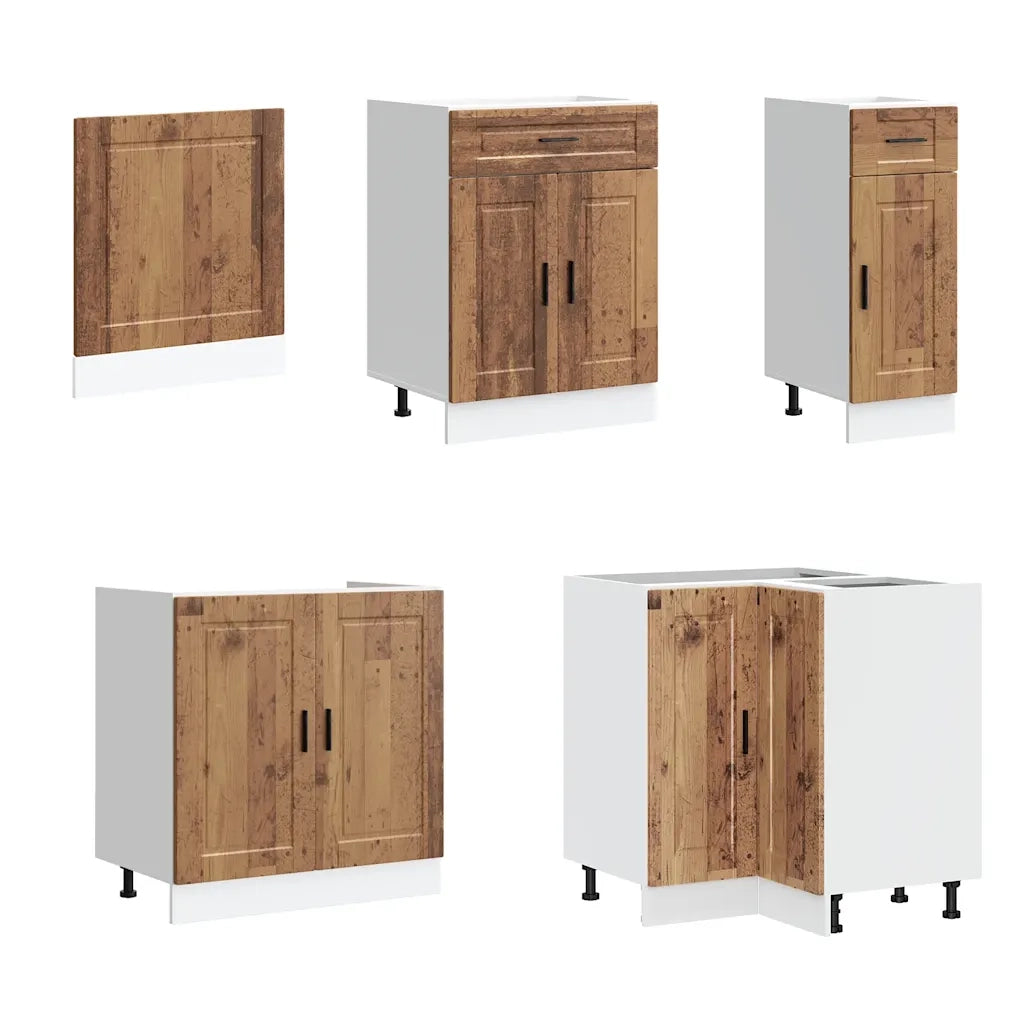 Set Mobili da Cucina 11 pz Porto Legno Antico in Truciolato