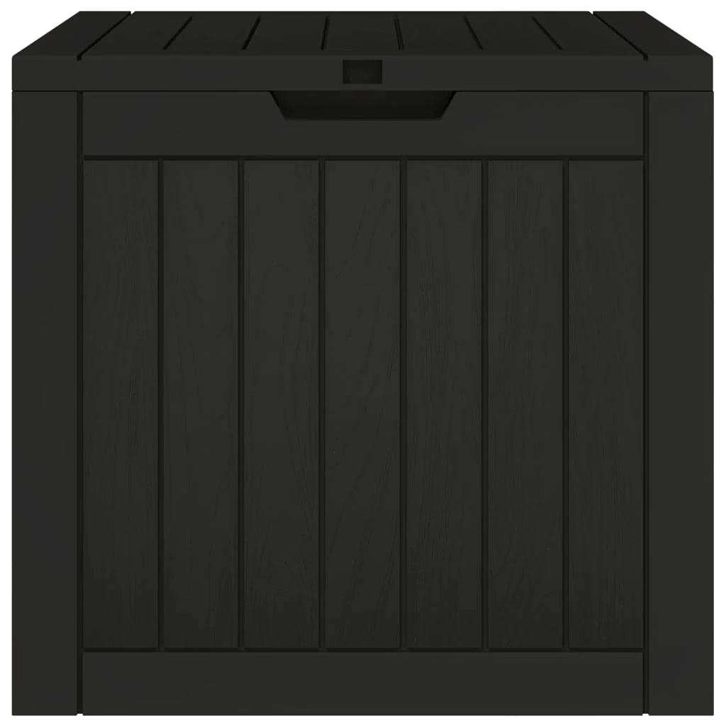Baule da giardino nero 55,5 x 43 x 53 cm polipropilene 02_0013140