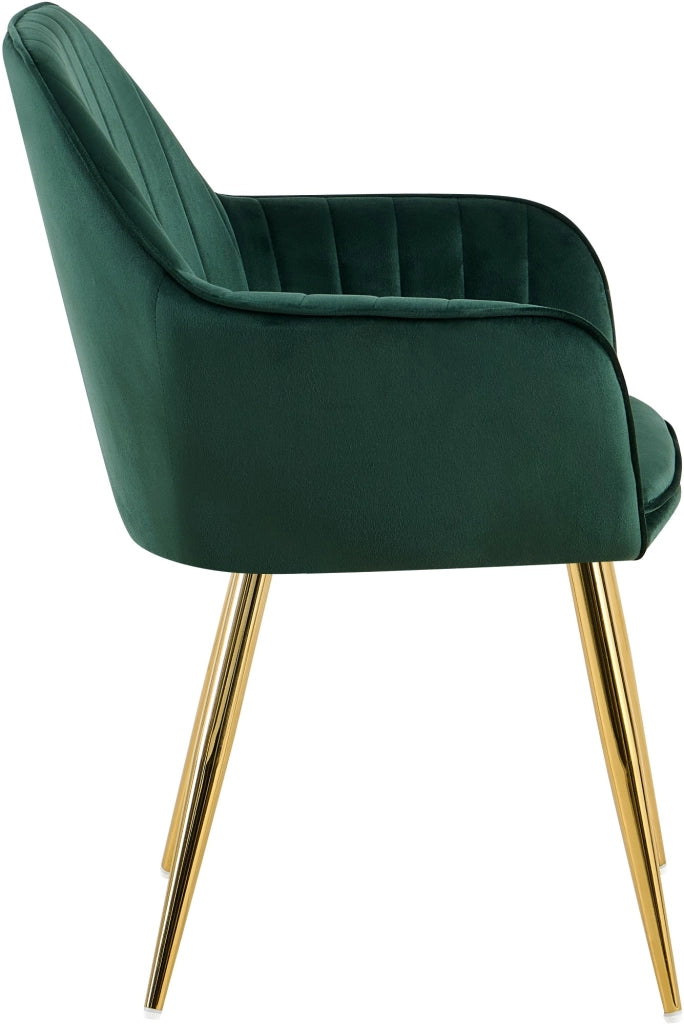 Esszimmerstuhl Cheryl Samt gold