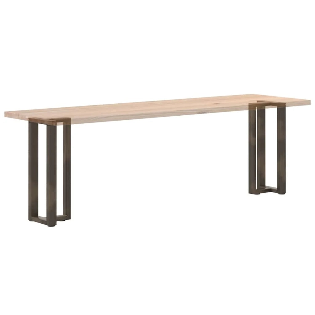 Set di 2 gambe regolabili per tavolo consolle a forma di T 38 x 25 x 73 cm in acciaio verniciato a polvere nero 02_0057316