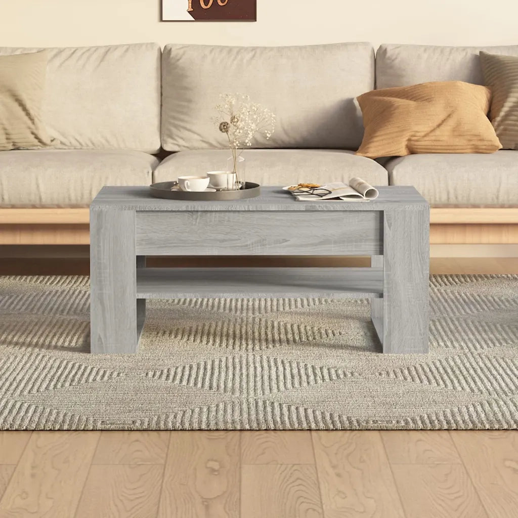 Tavolino da salotto | Tavolino da caff¨¨ | Tavolino da Soggiorno Grigio Sonoma 102x55x45cm Legno Multistrato