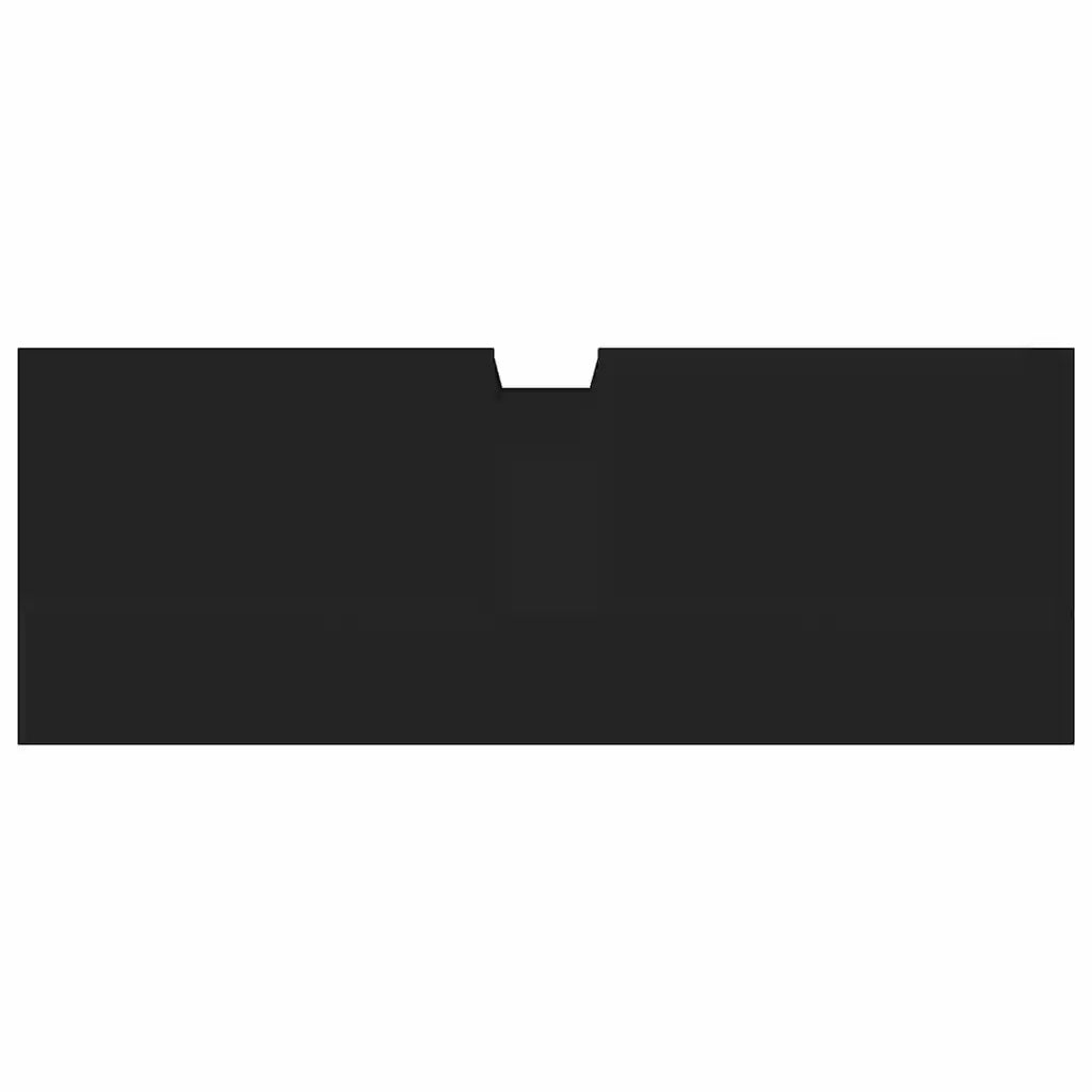 Mobile Lavabo Bagno Nero 80x30x60 cm in Legno Multistrato 842451