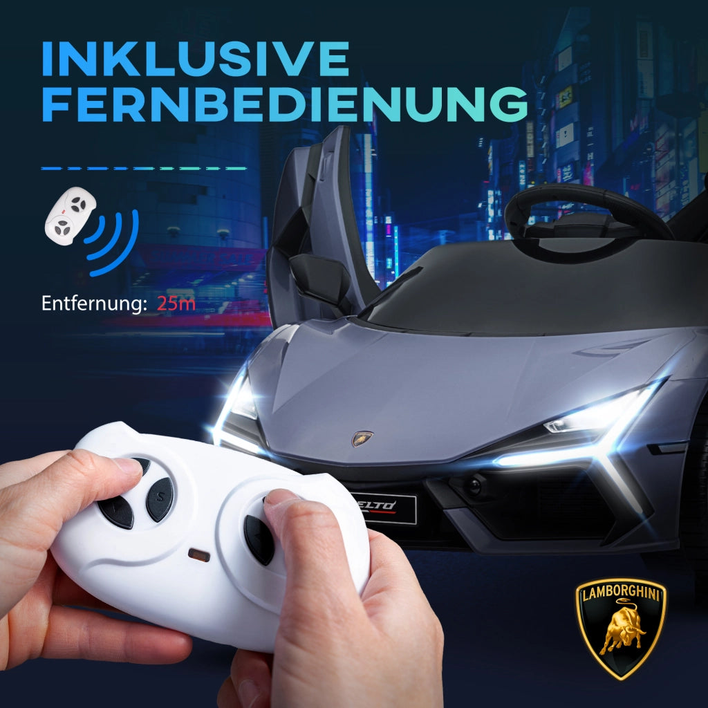 Auto Elettrica per Bambini 3-5 Anni ¨C Xylo ¨C Telecomando, Grigio, Plastica e Metallo