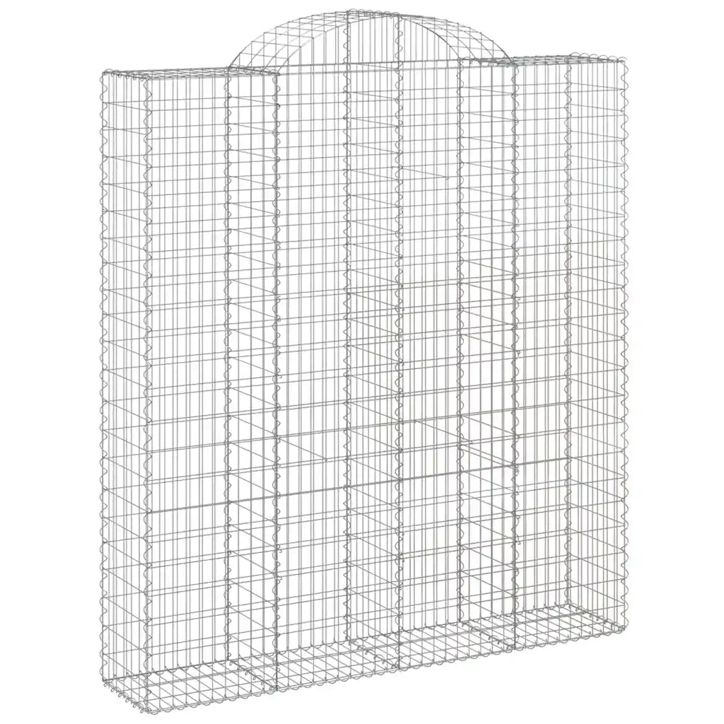 Cesti Gabbioni ad Arco 20 pz 200x50x220/240 cm Ferro Zincato 3146461