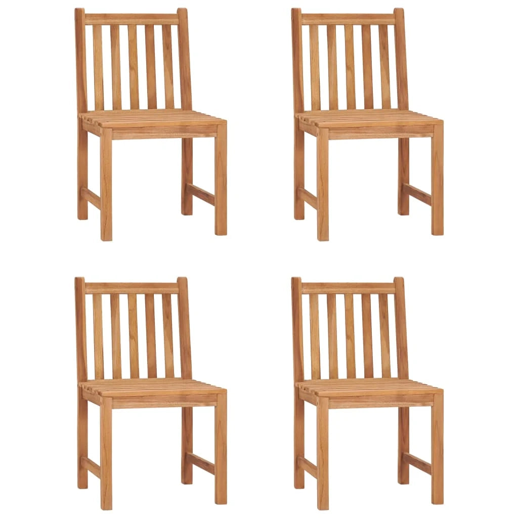 Set da pranzo da giardino 5 pezzi mobili da esterno legno massello di teak 02_0013763