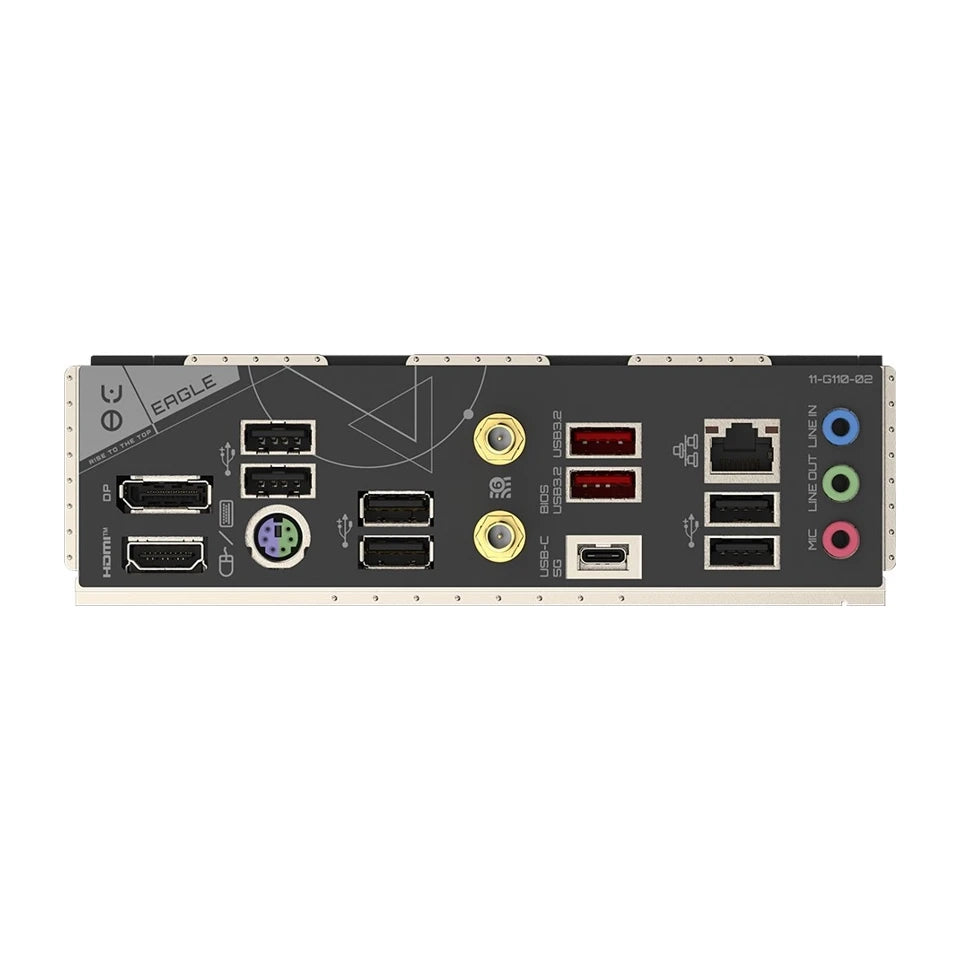 Scheda madre GIGABYTE B650 EAGLE AX - CPU AMD Ryzen della serie 9000, VRM 12+2+2 fasi, fino a 7600MHz DDR5 (OC), 1xPCIe 5.0 + 2xPCIe 4.0 M.2, LAN GbE, WIFI 6E, USB 3.2 Gen 2