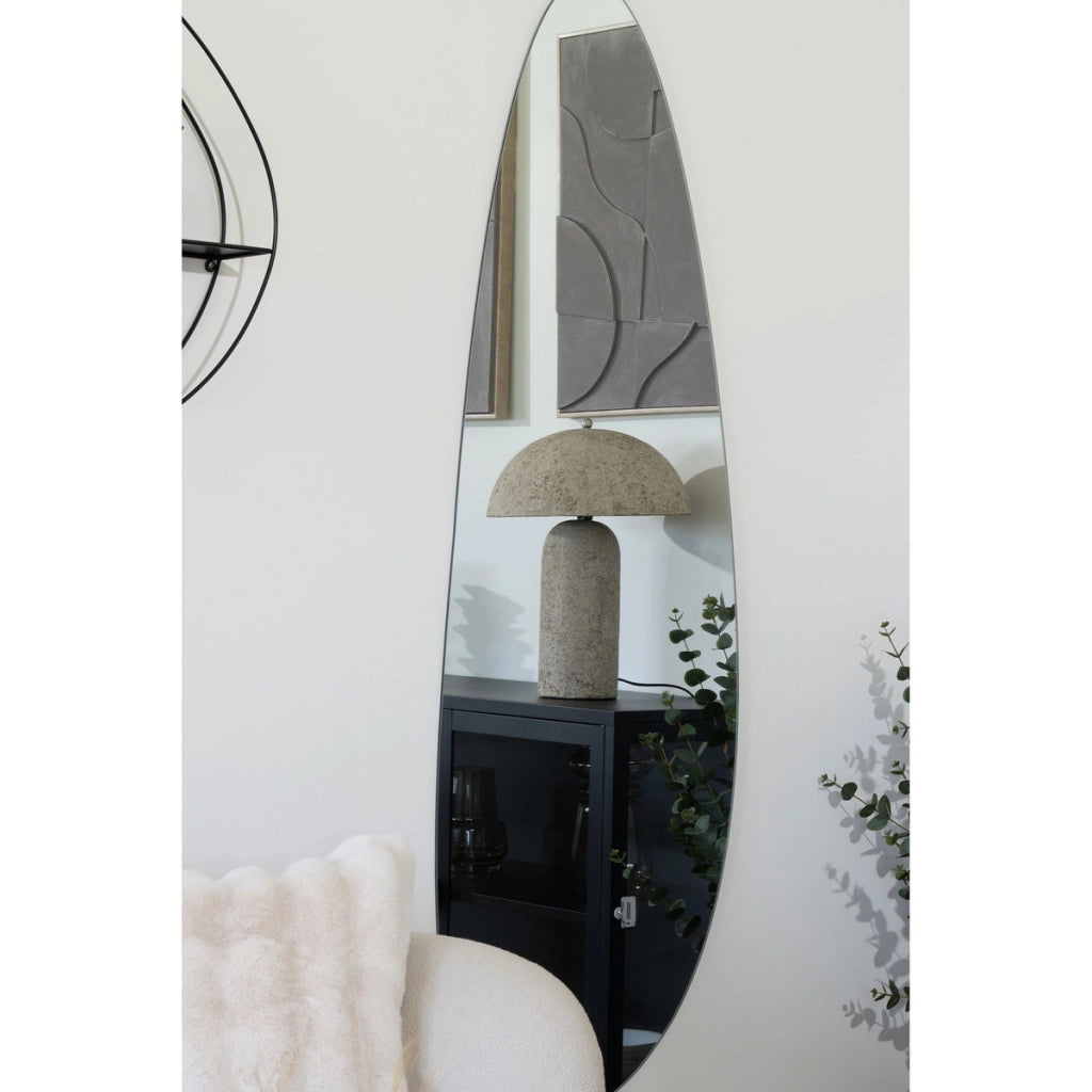 Lampada da tavolo Astley in cartapesta grigio pietra 36x49 cm