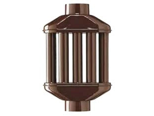 DIFFUSORE DI CALORE PORCELLANATO MARRONE ALA SMALTO CLASSIC  ø mm.80x500h.    ALA