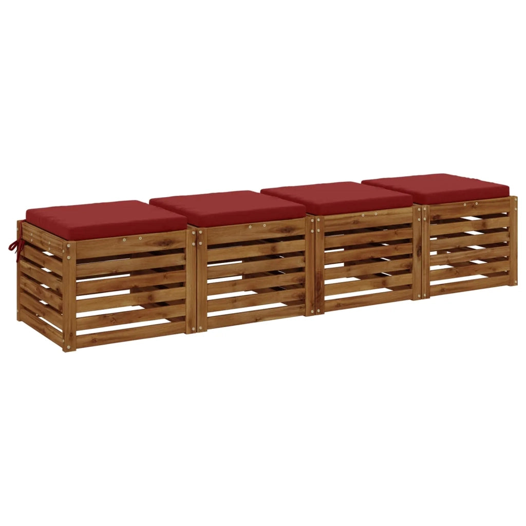 Cuscini per Sedia in 4 Pezzi SOEST 4 pz 100% Poliestere 944555