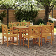 Set da Pranzo per Giardino 7 pcs Marrone 3375651