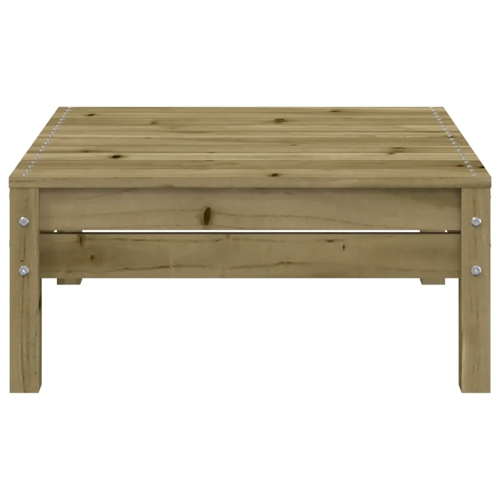 Divano da Giardino 3 Posti con Poggiapiedi Legno Massello Pino 838060