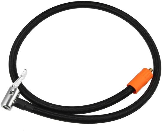 Adattatore di gonfiaggio rapido per pneumatici - 80 cm - Connetta rapida - Nero - Adattatore per gonfiaggio pneumatici - Adatto per auto - 80 cm