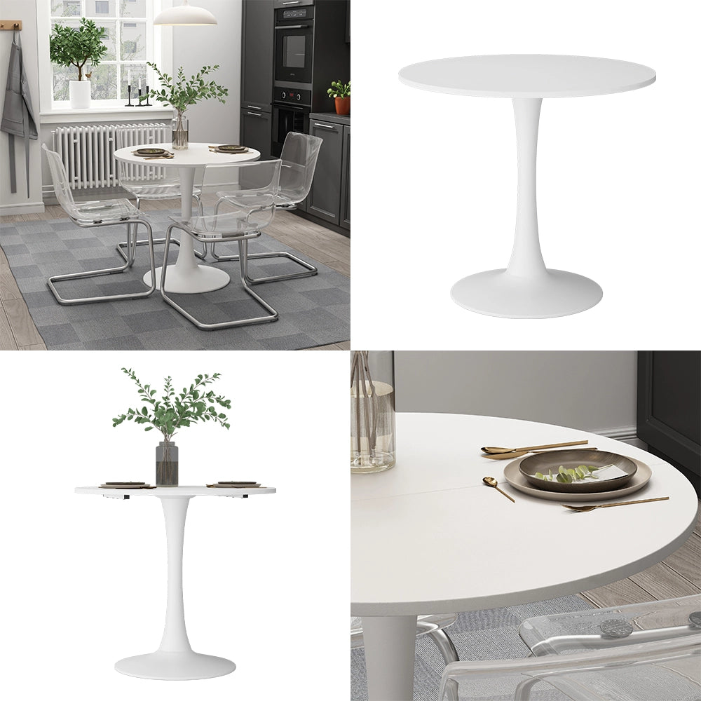 Vicco Tavolo da pranzo Bianco 80 x 80 cm