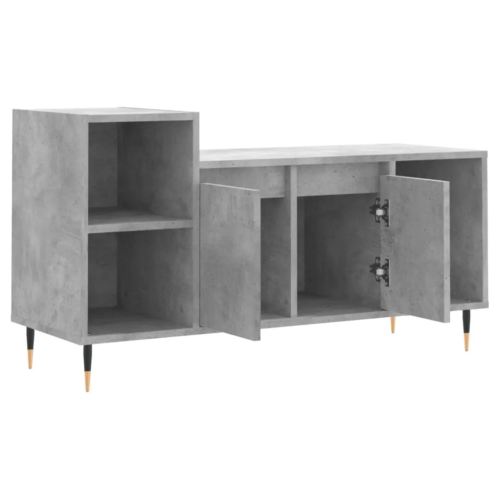 Mobile per TV-Credenza TV-Console TV Grigio Cemento 100x35x55 cm Legno Multistrato 651254