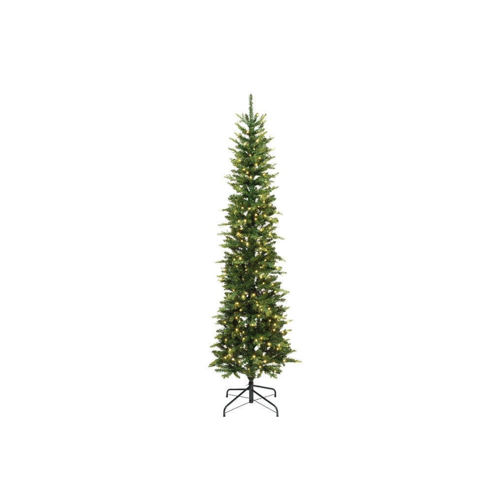 Albero Slim Fir c/350 LED D68 H210cm verde
