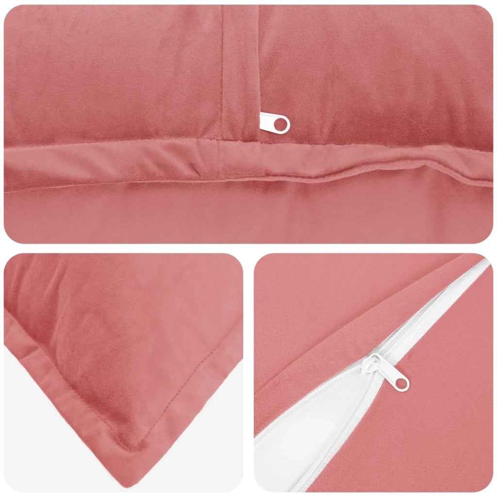 Cuscino con cuscino HOUTEN 6 pz Rosa Velluto 932792