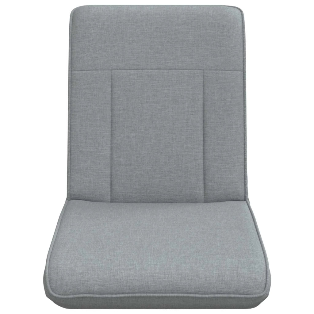 Sedia a pavimento regolabile Grigio Chiaro Tessuto