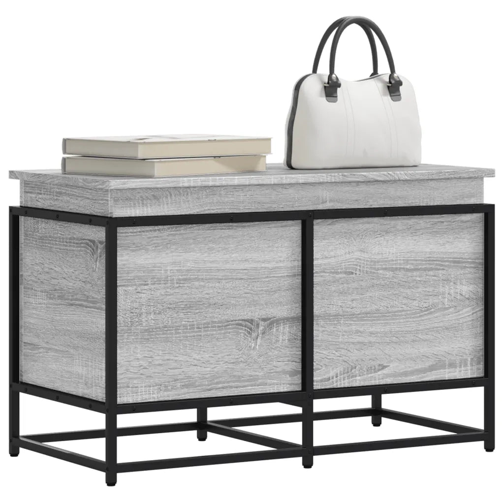 Contenitore con Coperchio Grigio Sonoma 80x40x51,5cm Truciolato CFW1630595