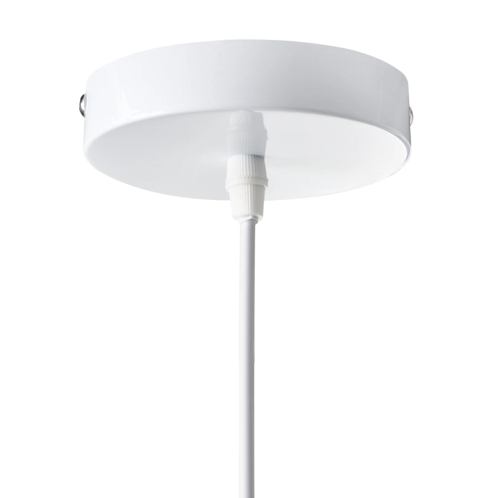 Lampada a sospensione in finta seta bianca Plafoniera Sala da pranzo Soggiorno Stile moderno
