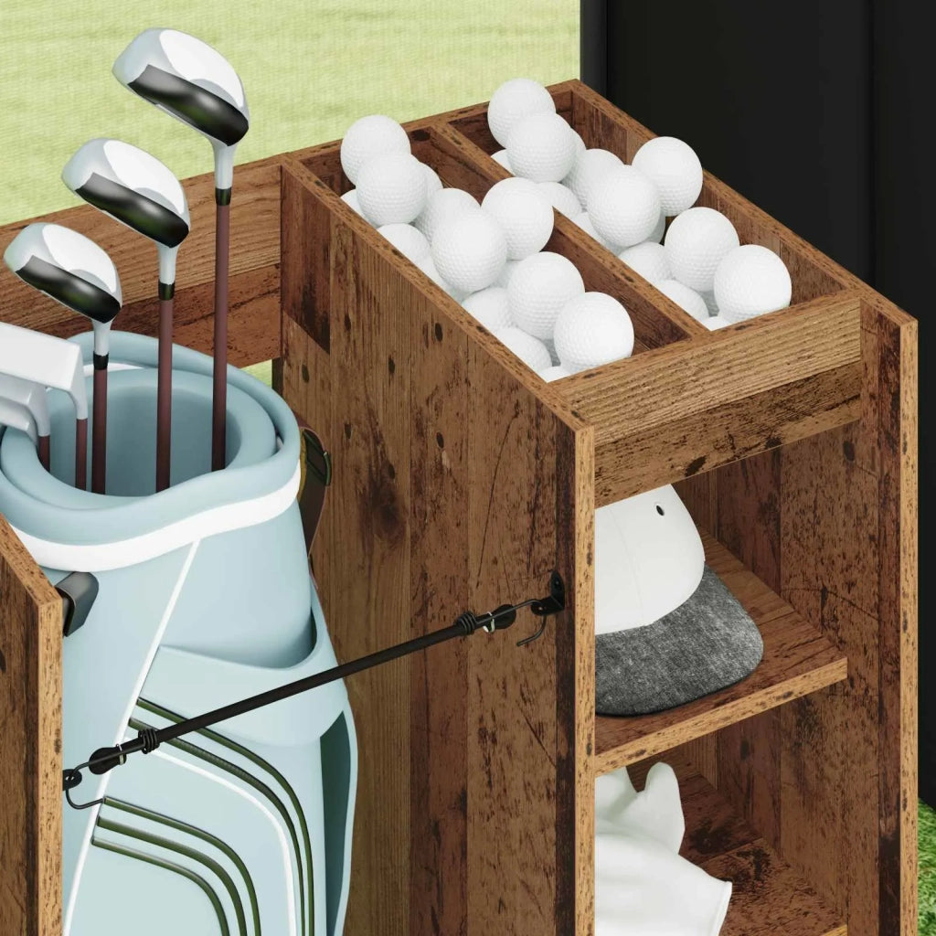Armadio per Golf con ruota Legno vecchio 65 x 45 x 98 cm CFW1736570